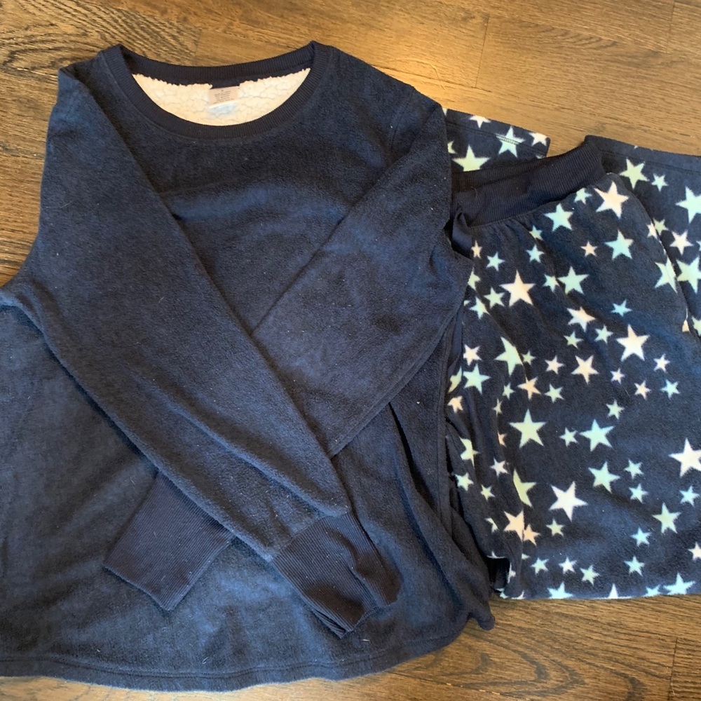 Women's Navy Blue Star Pajama Set